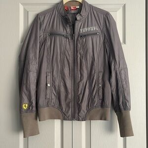 PUMA x Ferrari Women’s Gray Moto‎ Lightweight Jacket Size XS